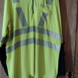 Landsend Delta Neon Yellow Safety Shirt with Reflective Stripes